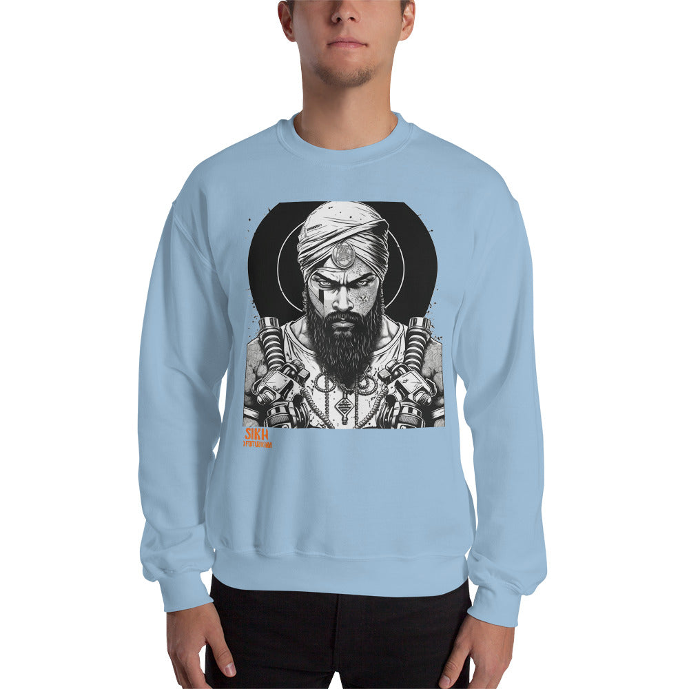 Sikh Cyberpunk Warrior - Unisex Sweatshirt